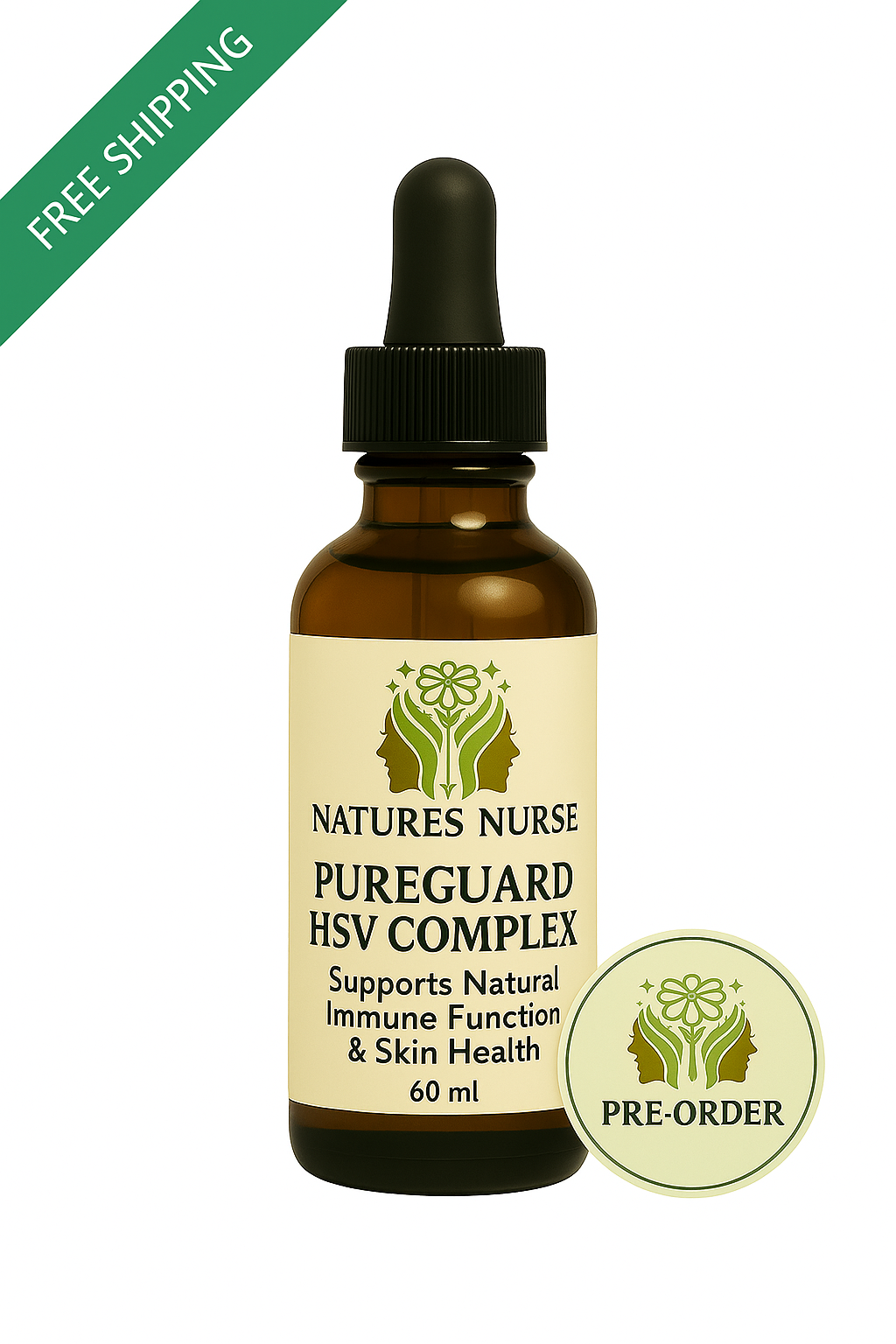 PureGuard HSV Complex bottle – herbal immune and skin support supplement by Nature’s Nurse
